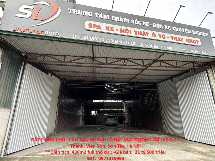 ĐẤT CHÍNH CHỦ - CẦN BÁN NHANH LÔ ĐẤT MẶT ĐƯỜNG TẠI 162 Đ. La Thành, Viên Sơn, Sơn Tây, Hà Nội - Ảnh chính